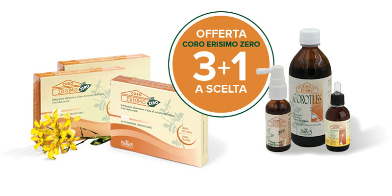 Coroerisimo: Promozione 3+1 Sciroppo Naturale per la Tosse